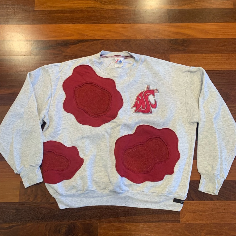 Gray and Red Men's Sweater